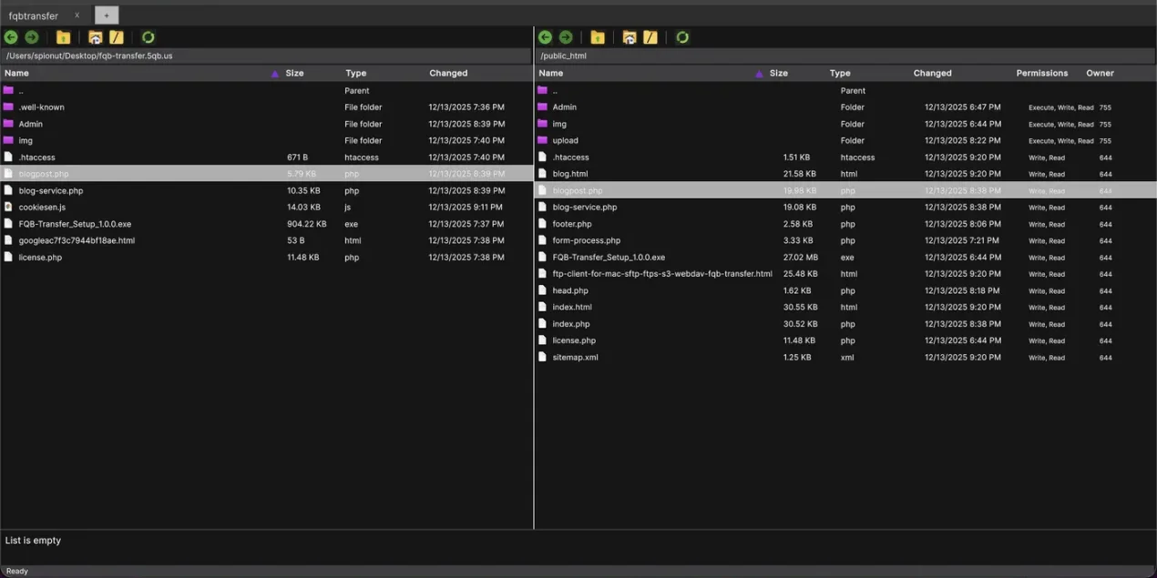 How to Use FQB-Transfer on Mac